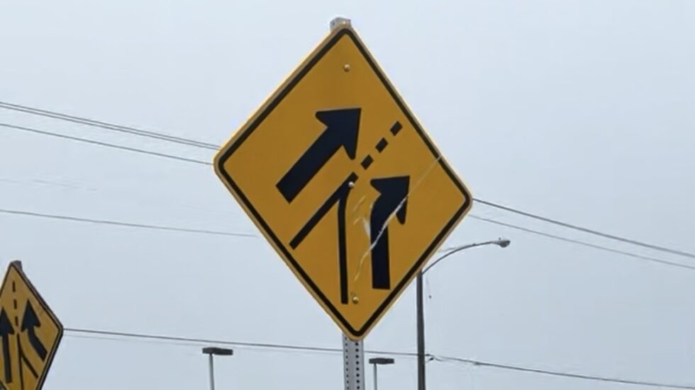 Added Lane Example Lane Added vs Merge Sign: What Most Drivers Get Wrong - Gordon Driving ...